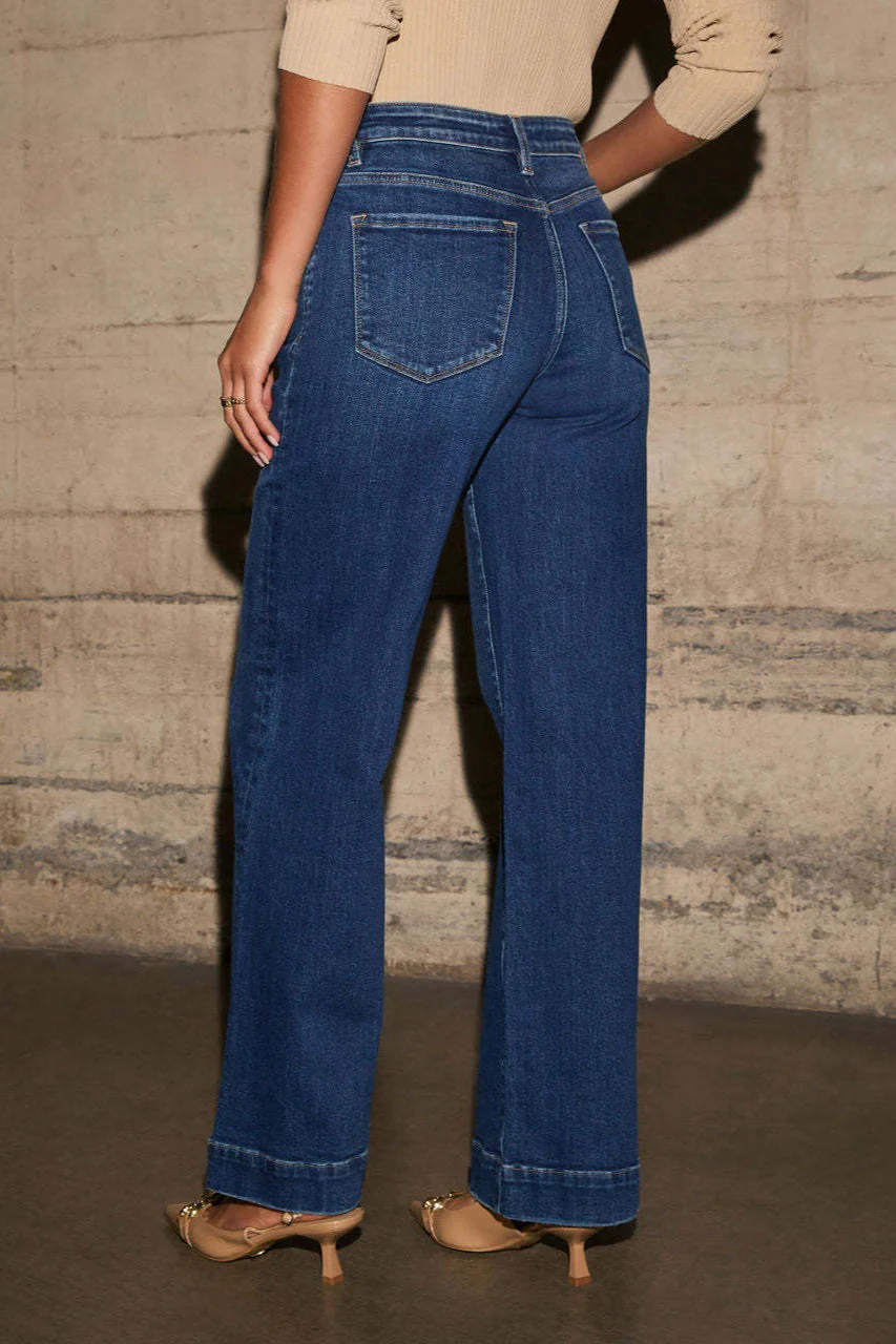 High Waist Wide Leg Vintage Jeans - Image 5