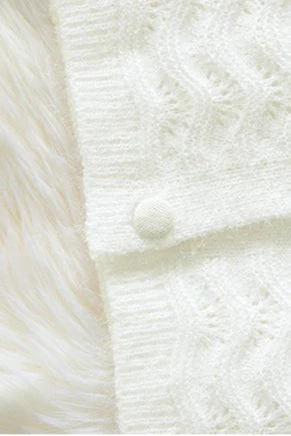 Lace Detail Long Sleeve Cardigan - Image 5