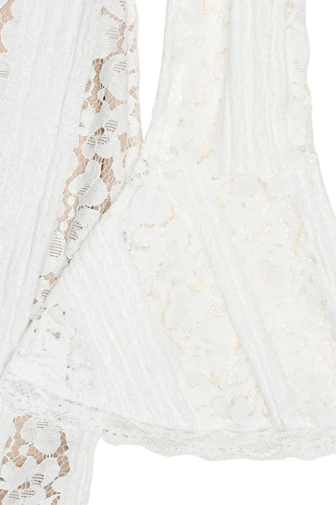 Lace Off Shoulder Maxi Boho Dress - Image 6