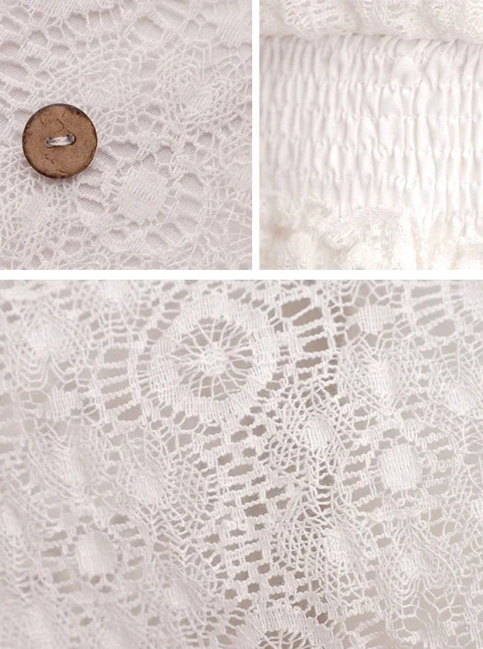 Lace V-Neck Ruffle Mini Boho Dress - Image 24