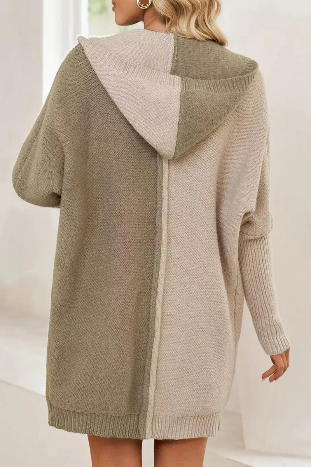 Lantern Sleeve Knit Cardigan - Image 3