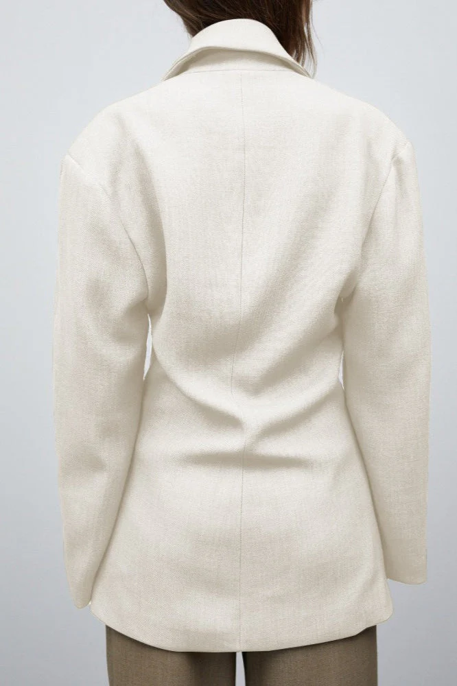 Lapel Relaxed Fit Blazer - Image 6