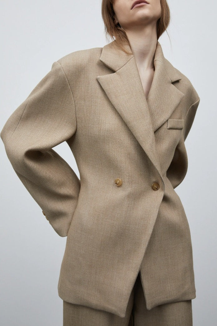 Lapel Relaxed Fit Blazer - Image 7