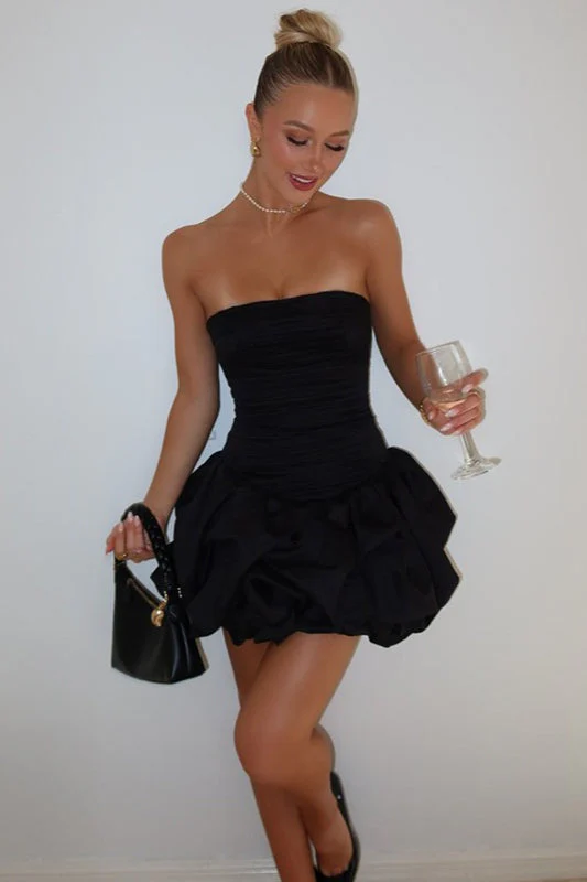 Layered Strapless Ball Party Dress - Image 5