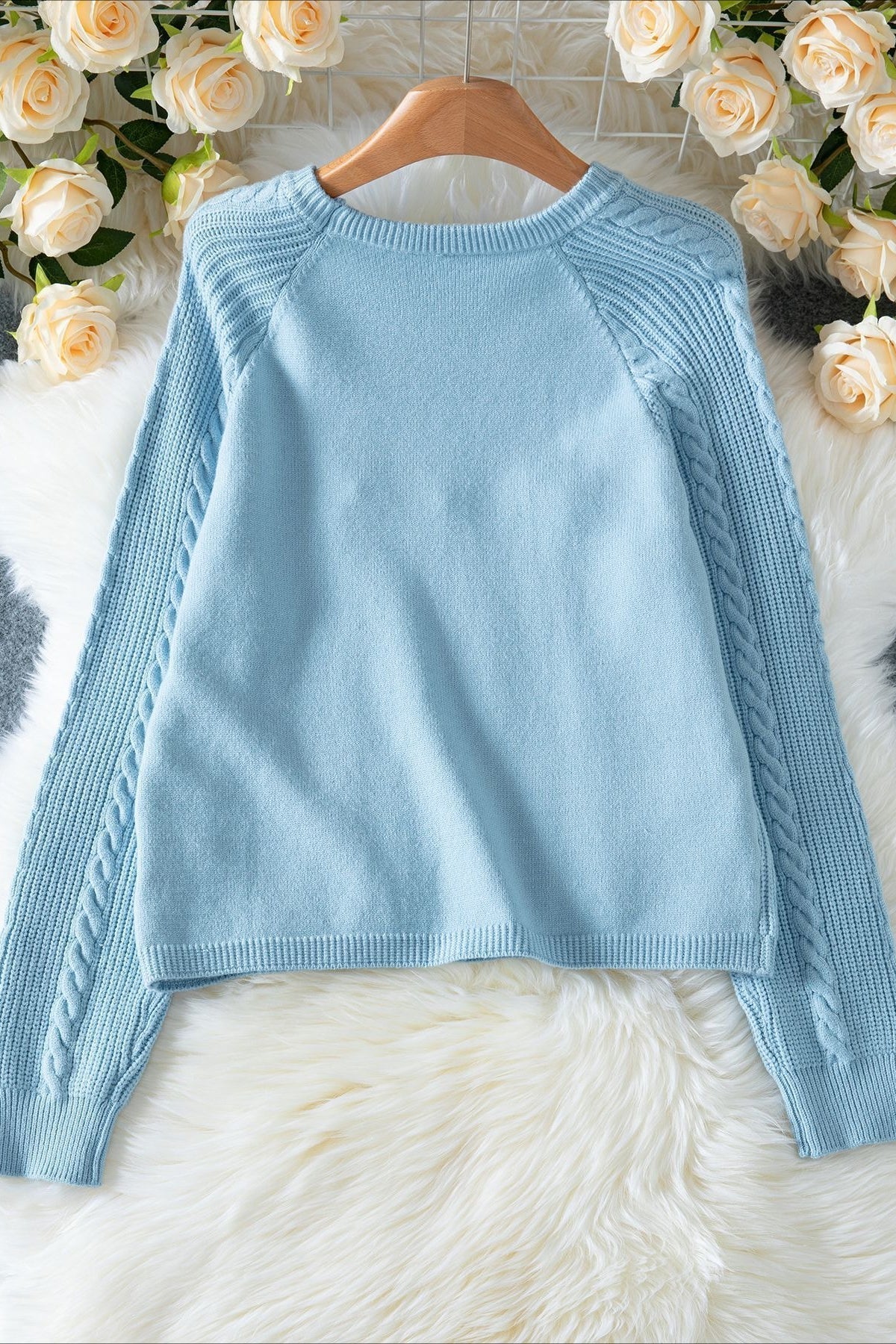 Letter Embroidered Knit Pullover Sweater - Image 15
