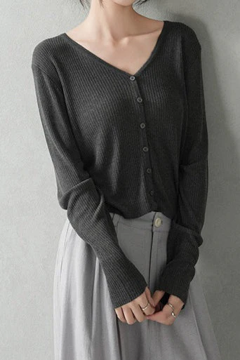 Lightweight Knit Cardigan - Image 2