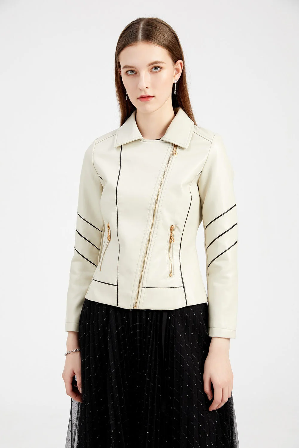Lightweight PU Moto Jacket - Image 2