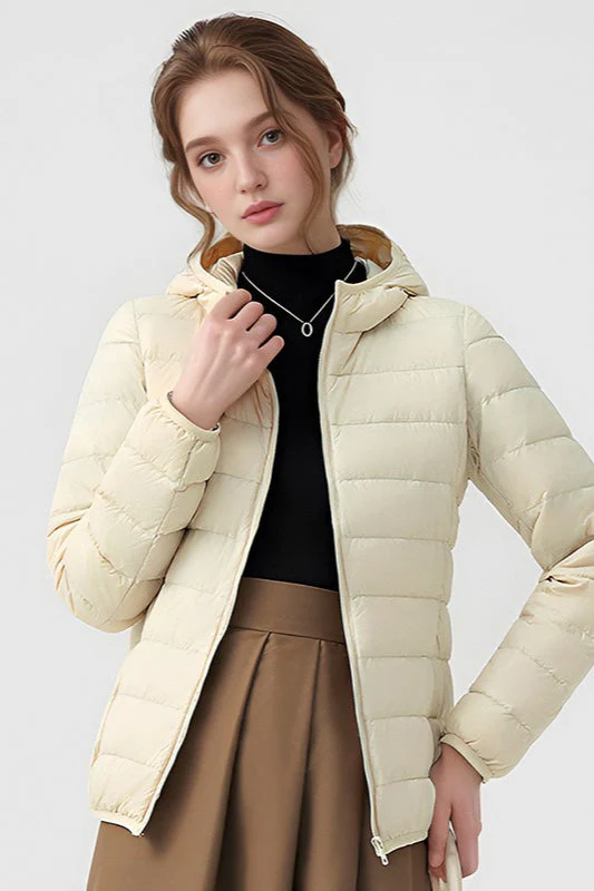 Lightweight Slim Fit Hooded Puffer Jacket - Image 6
