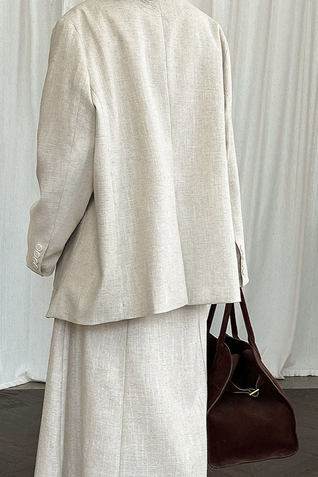 Linen Relaxed Fit Blazer - Image 8