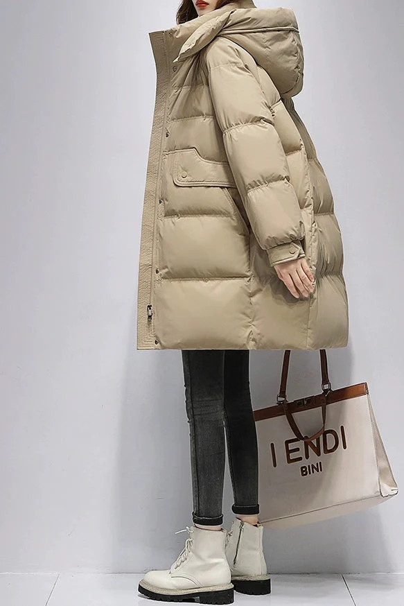 Long Oversize Insulated Puffer Jacket - Image 10