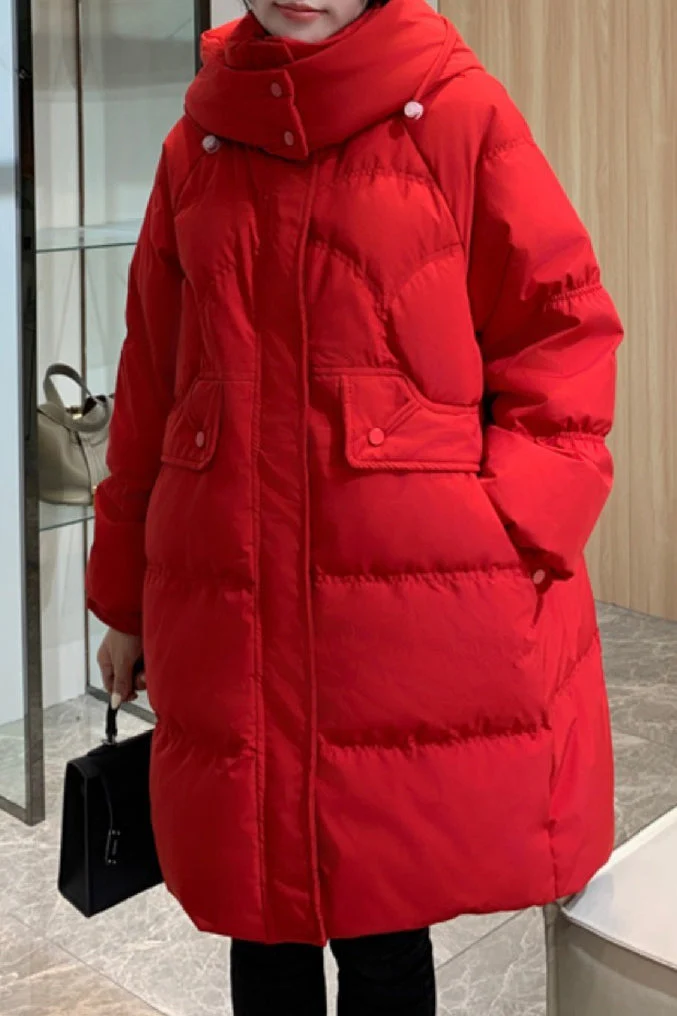 Long Oversize Insulated Puffer Jacket - Image 12