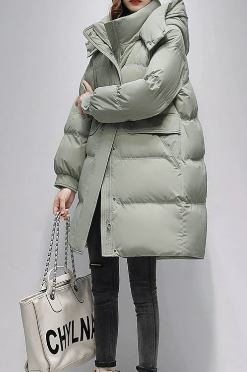 Long Oversize Insulated Puffer Jacket - Image 4