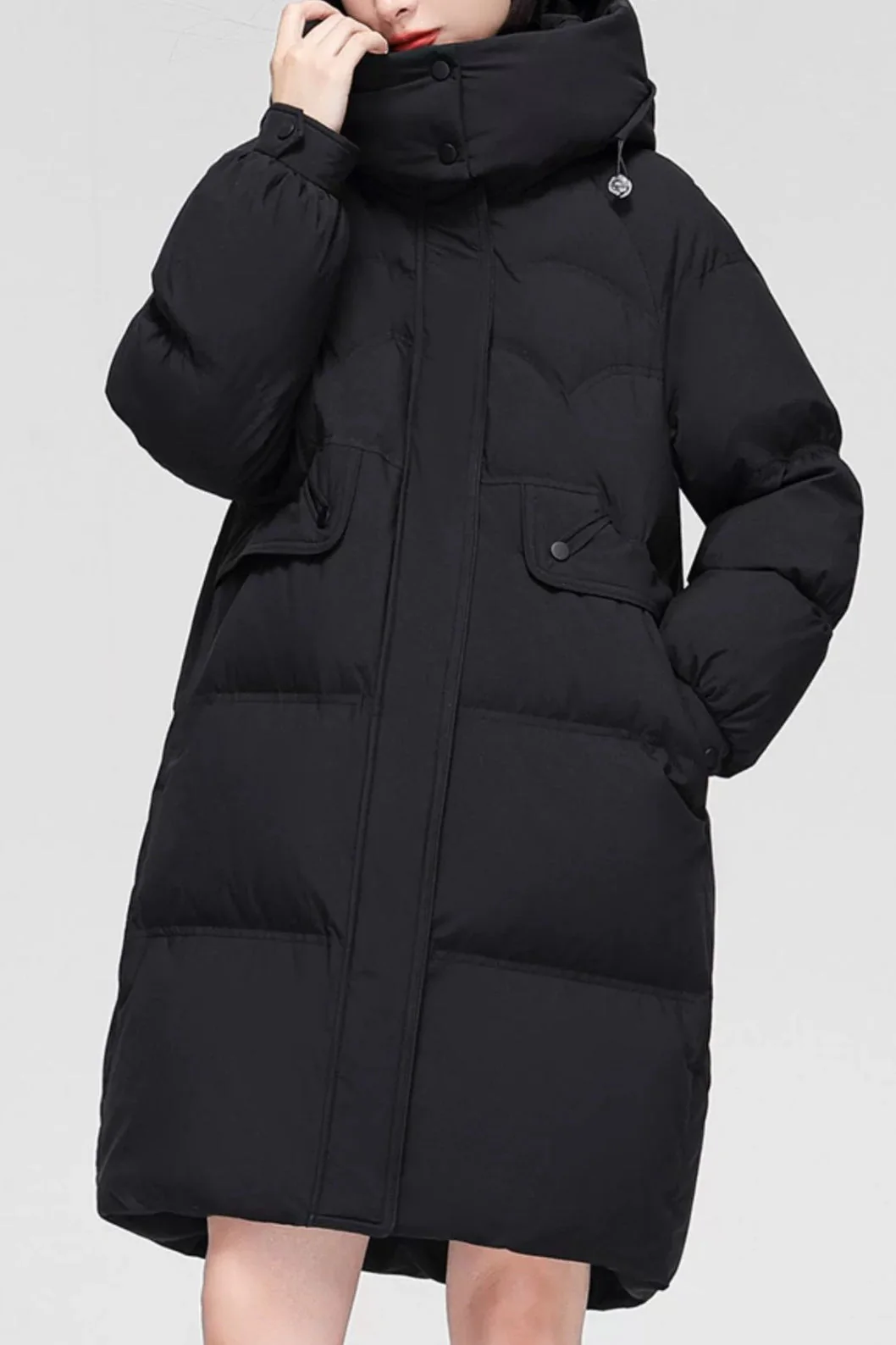 Long Oversize Insulated Puffer Jacket - Image 8