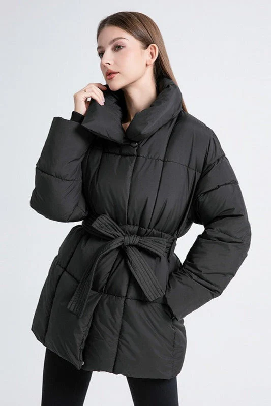 Longline Design Puffer Jacket - Image 13