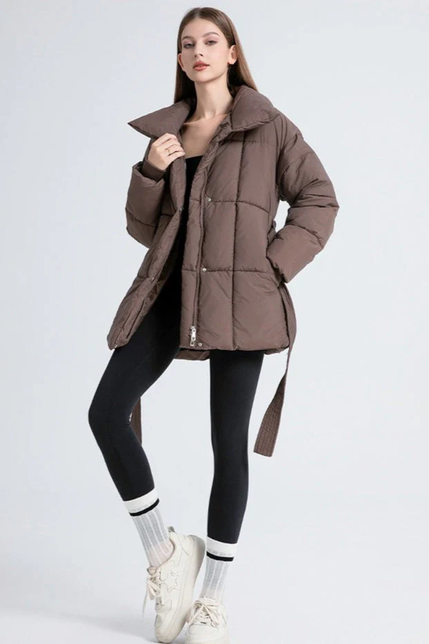 Longline Design Puffer Jacket - Image 4