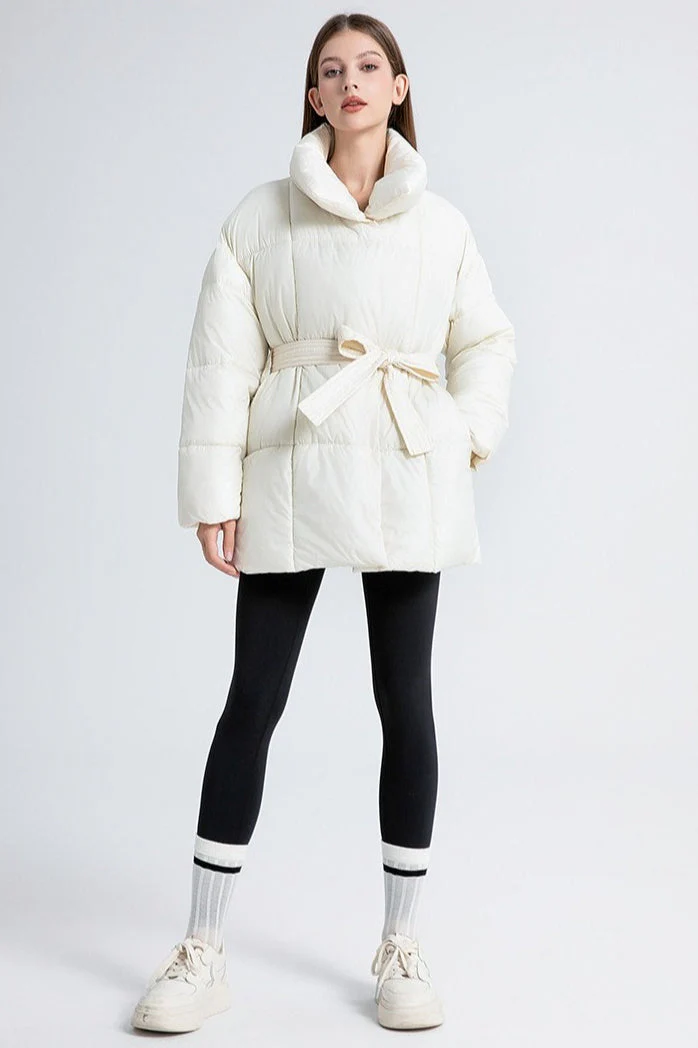 Longline Design Puffer Jacket - Image 8