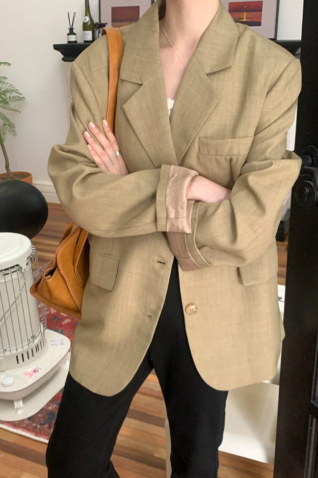 Loose Fit Casual Blazer - Image 2