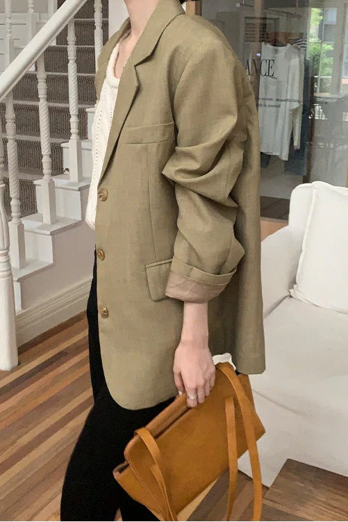 Loose Fit Casual Blazer - Image 3