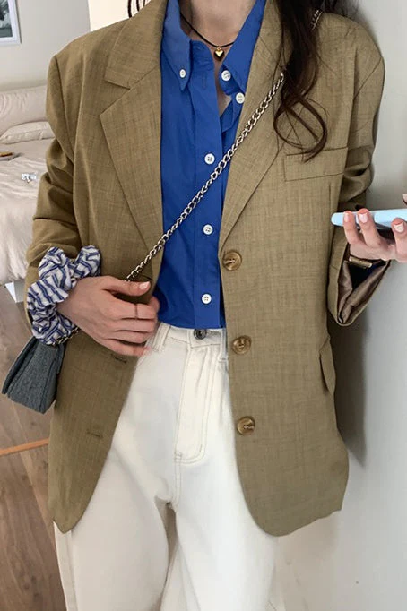 Loose Fit Casual Blazer - Image 5