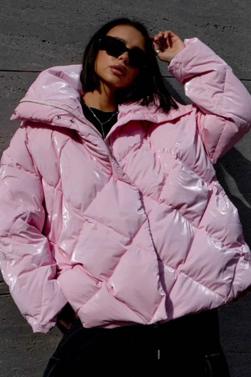 Loose Fit Quilted Cotton Jacket - Image 10