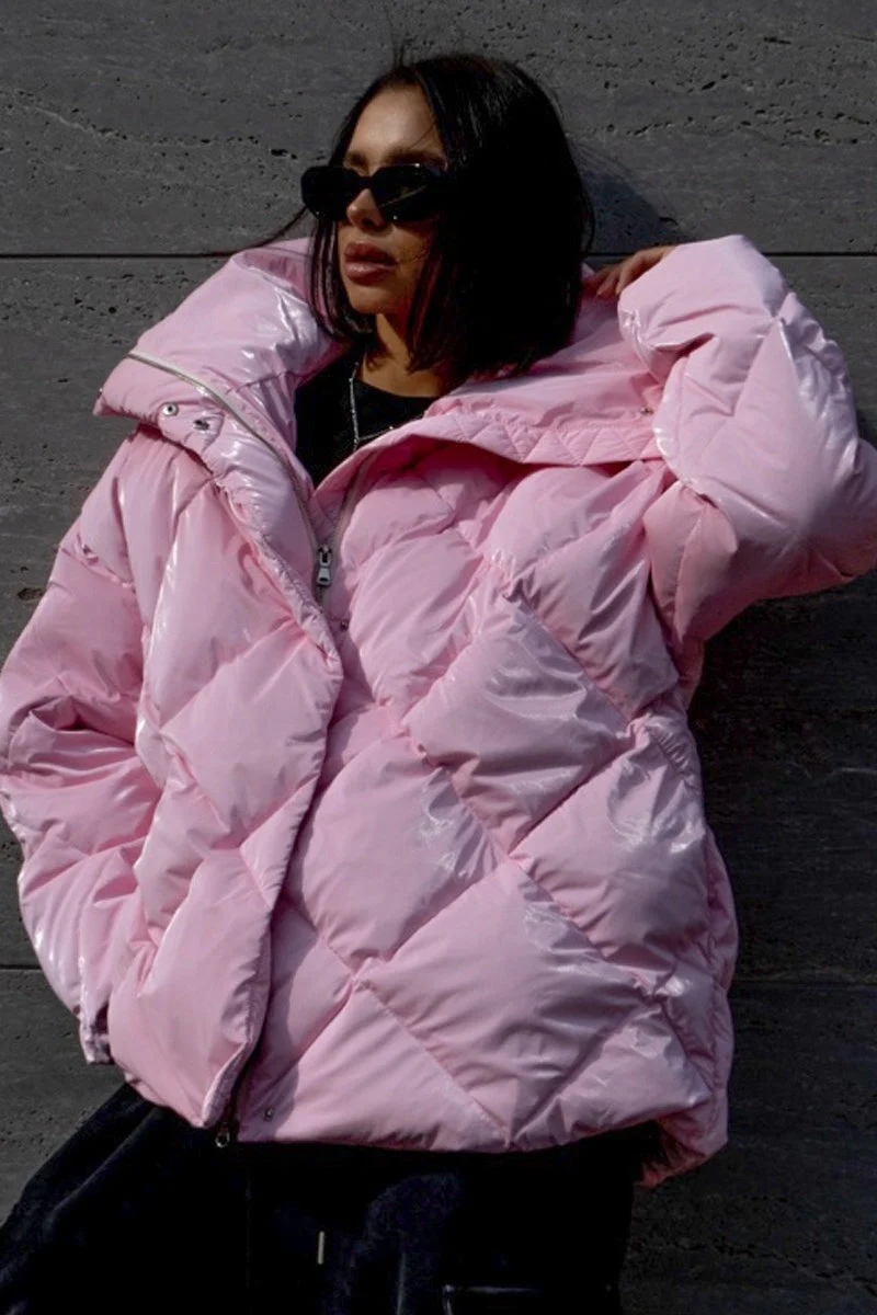 Loose Fit Quilted Cotton Jacket - Image 11