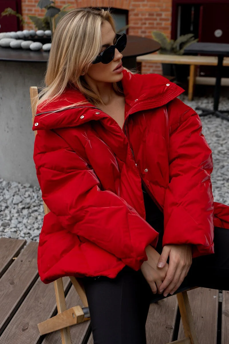 Loose Fit Quilted Cotton Jacket - Image 15