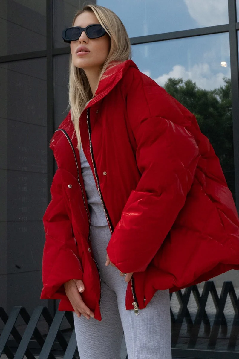 Loose Fit Quilted Cotton Jacket - Image 16