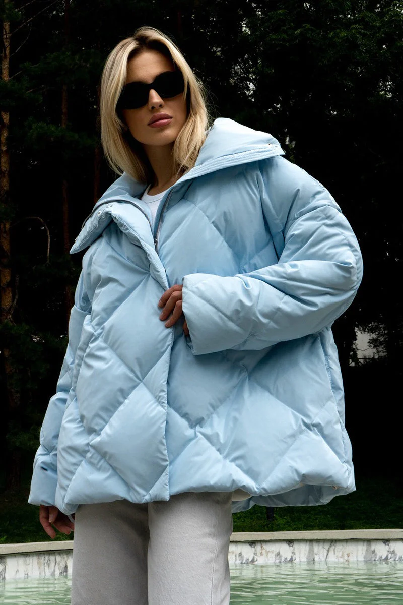 Loose Fit Quilted Cotton Jacket - Image 2