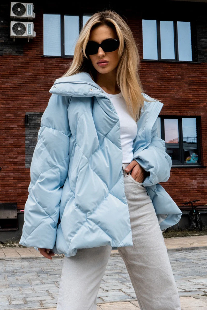 Loose Fit Quilted Cotton Jacket - Image 5