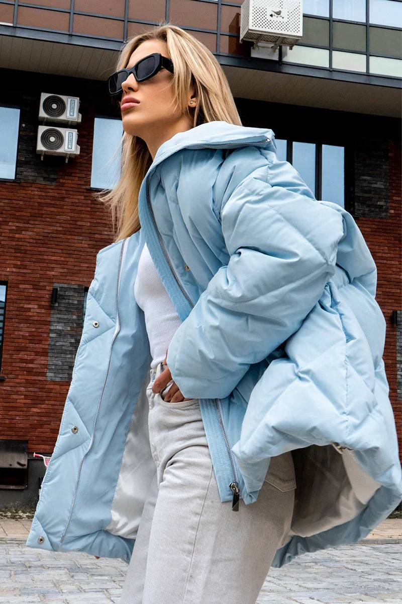Loose Fit Quilted Cotton Jacket - Image 6