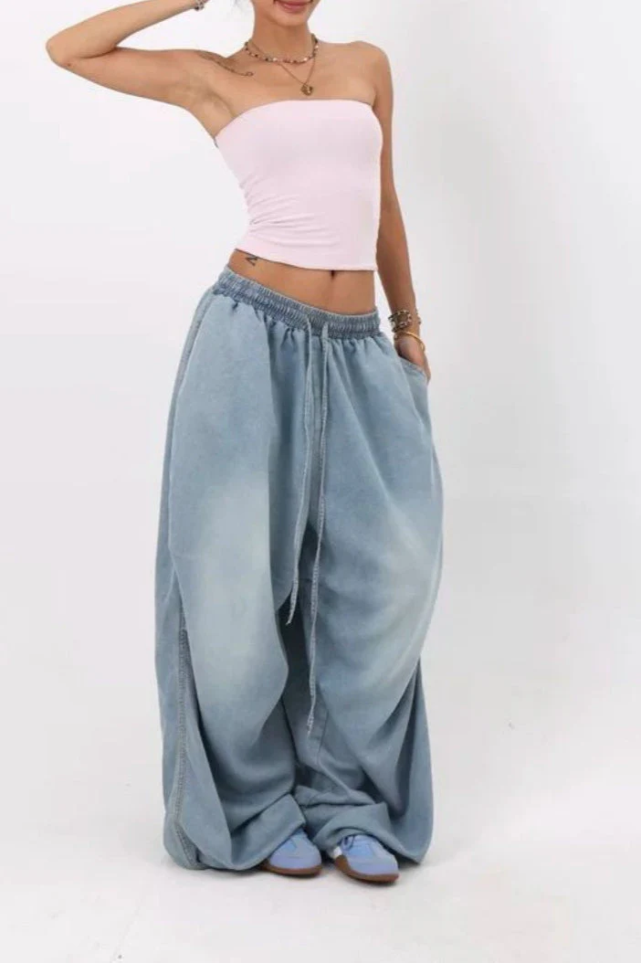Loose Fit Wide Leg Street Jeans - Image 2
