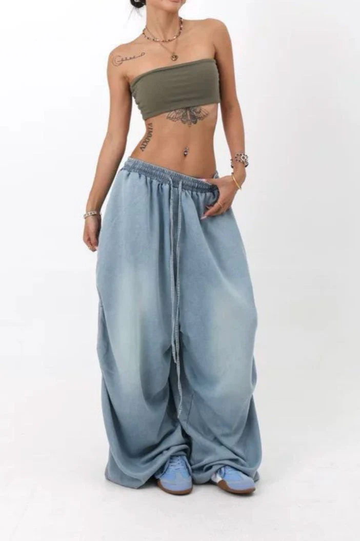Loose Fit Wide Leg Street Jeans - Image 3