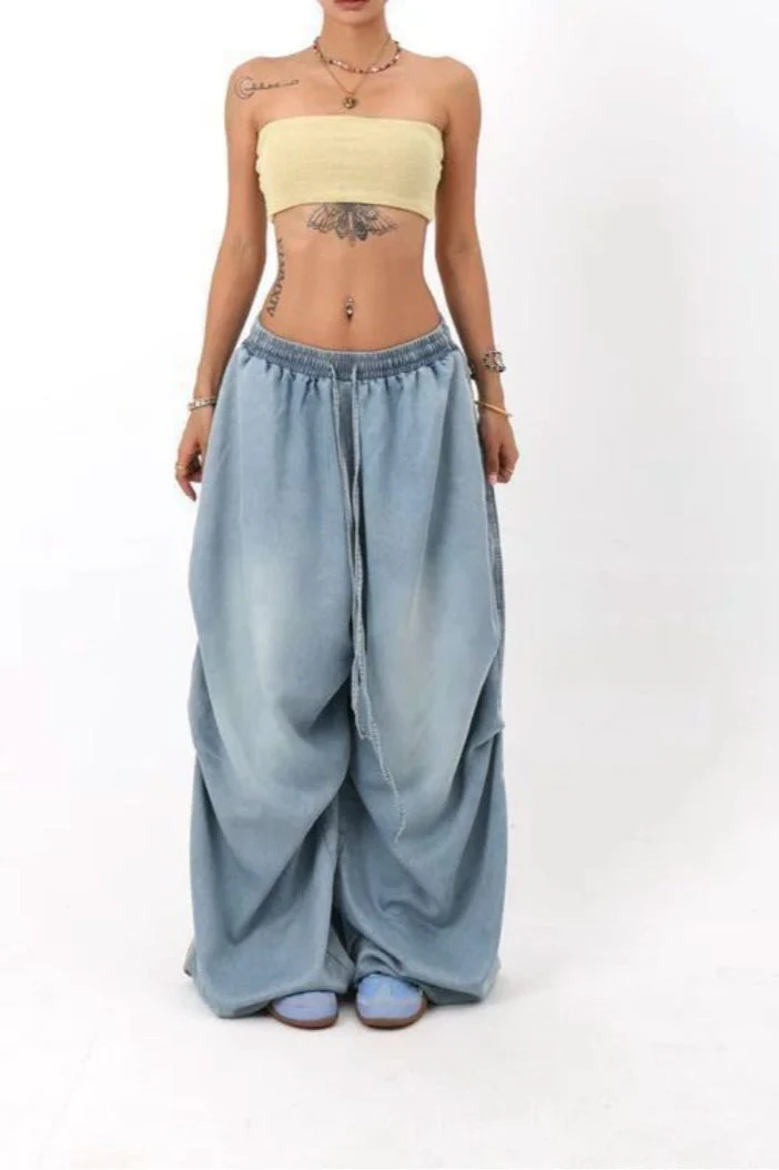 Loose Fit Wide Leg Street Jeans - Image 6