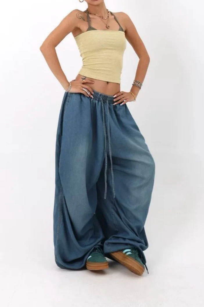 Loose Fit Wide Leg Street Jeans - Image 8