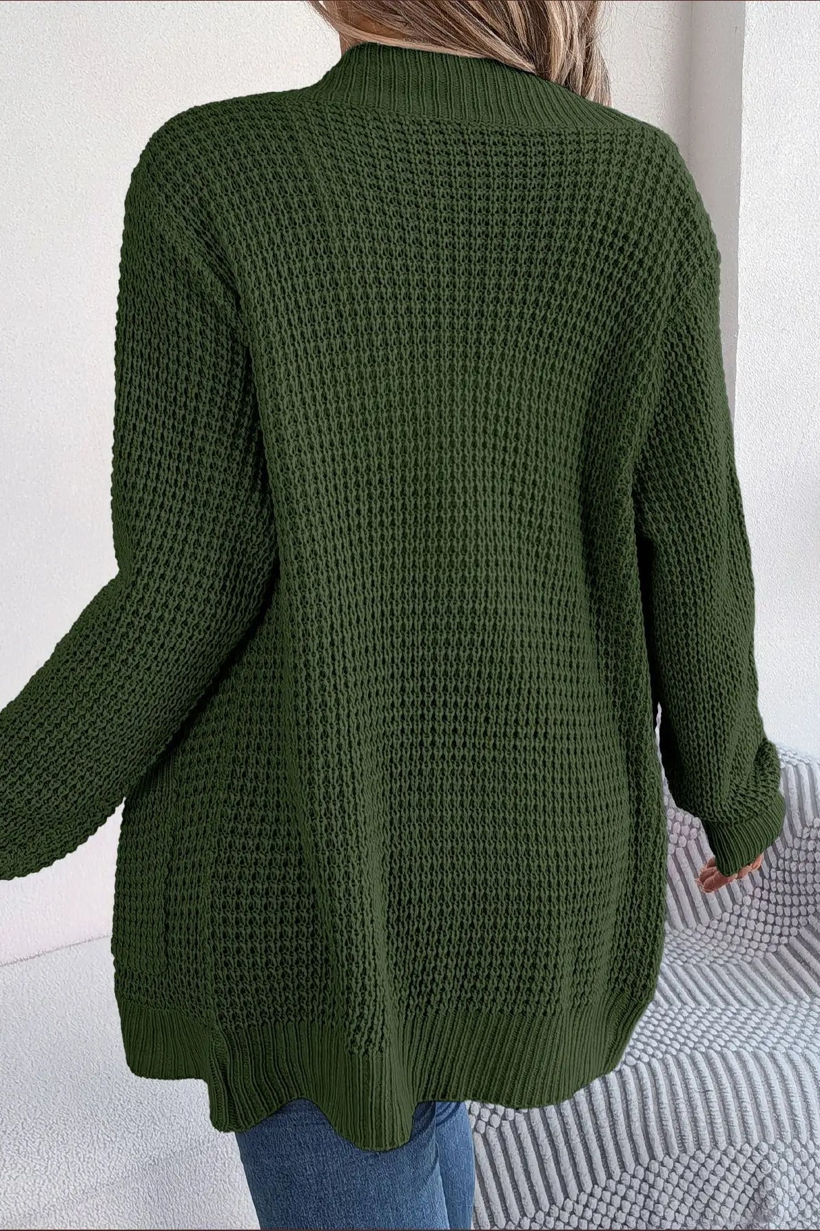 Loose Knit Pocket Cardigan - Image 26