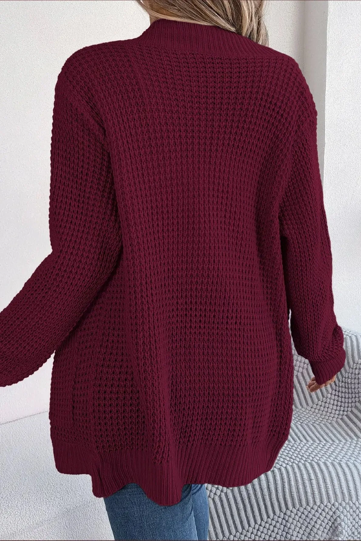 Loose Knit Pocket Cardigan - Image 29