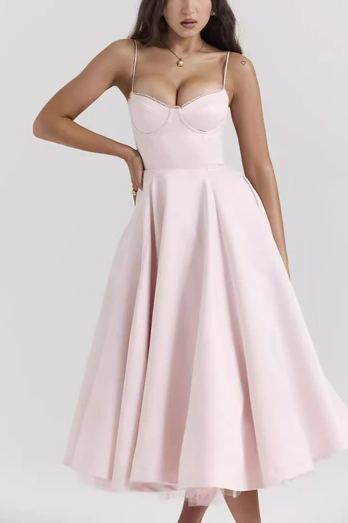Maxi V-Neck Puff Party Dress - Image 6