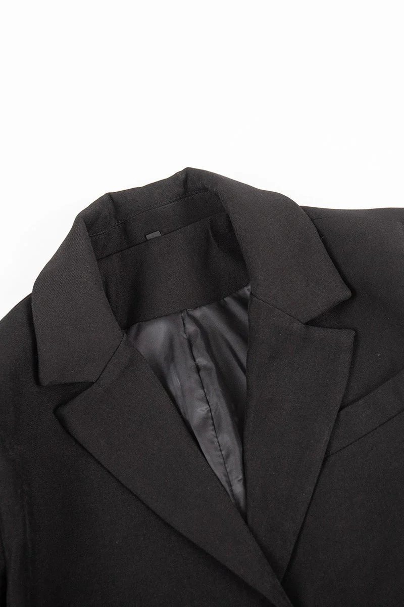 Mini Skirt with Lapel Blazer Two Piece Set - Image 14