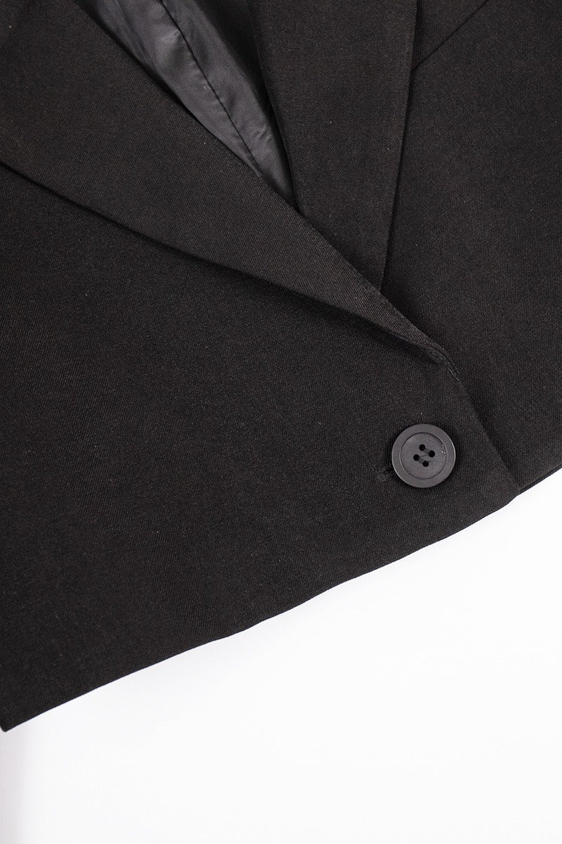 Mini Skirt with Lapel Blazer Two Piece Set - Image 15