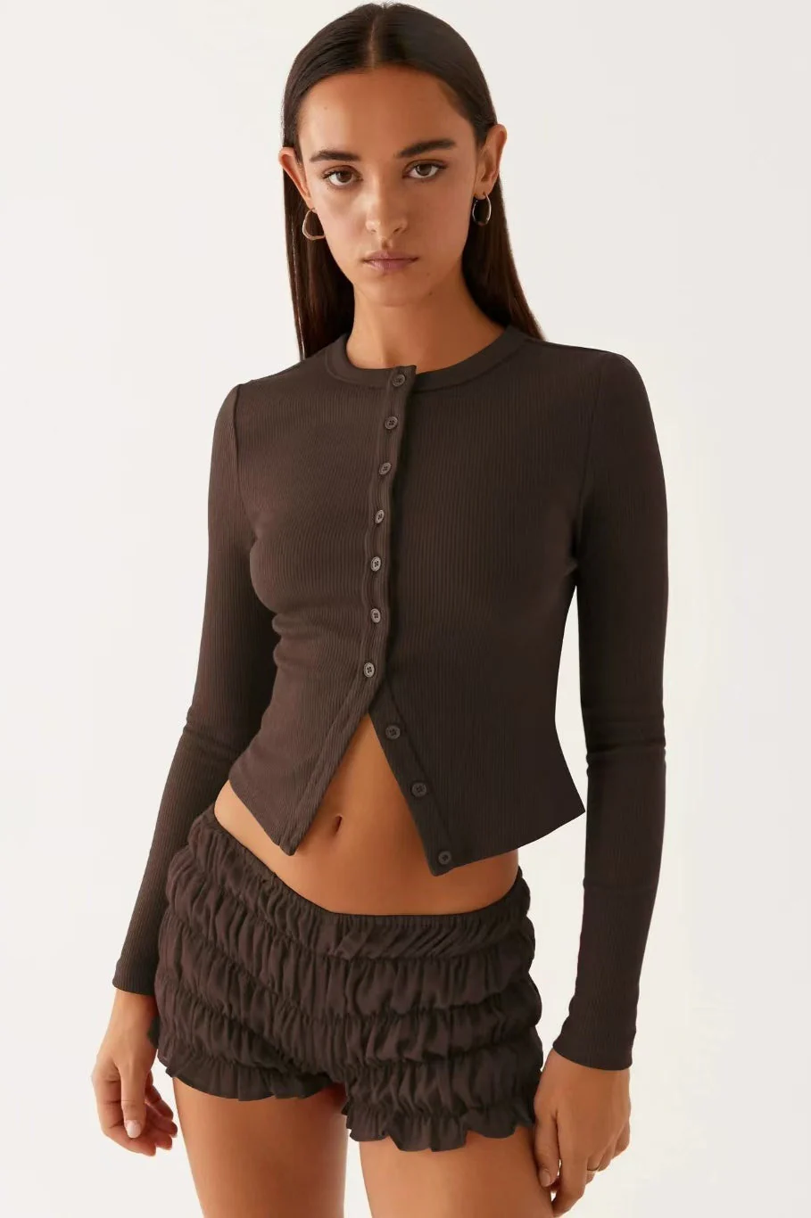 Minimalist Button Cardigan - Image 10