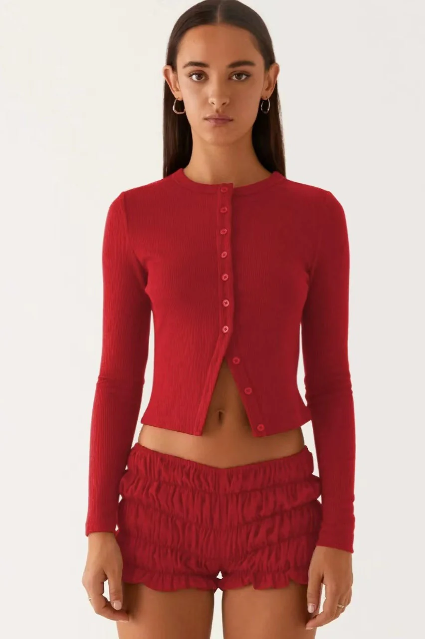 Minimalist Button Cardigan - Image 17