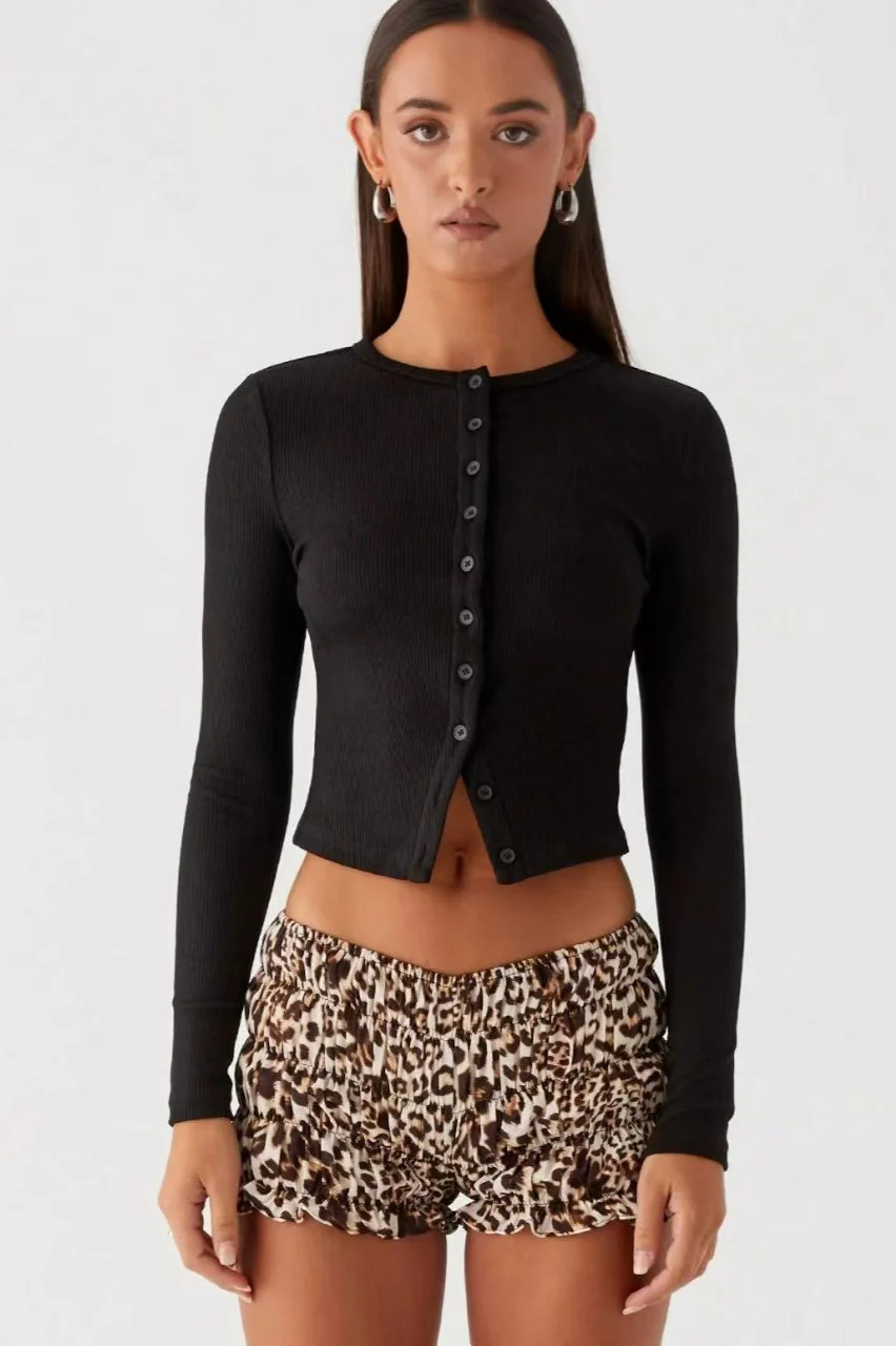 Minimalist Button Cardigan - Image 20