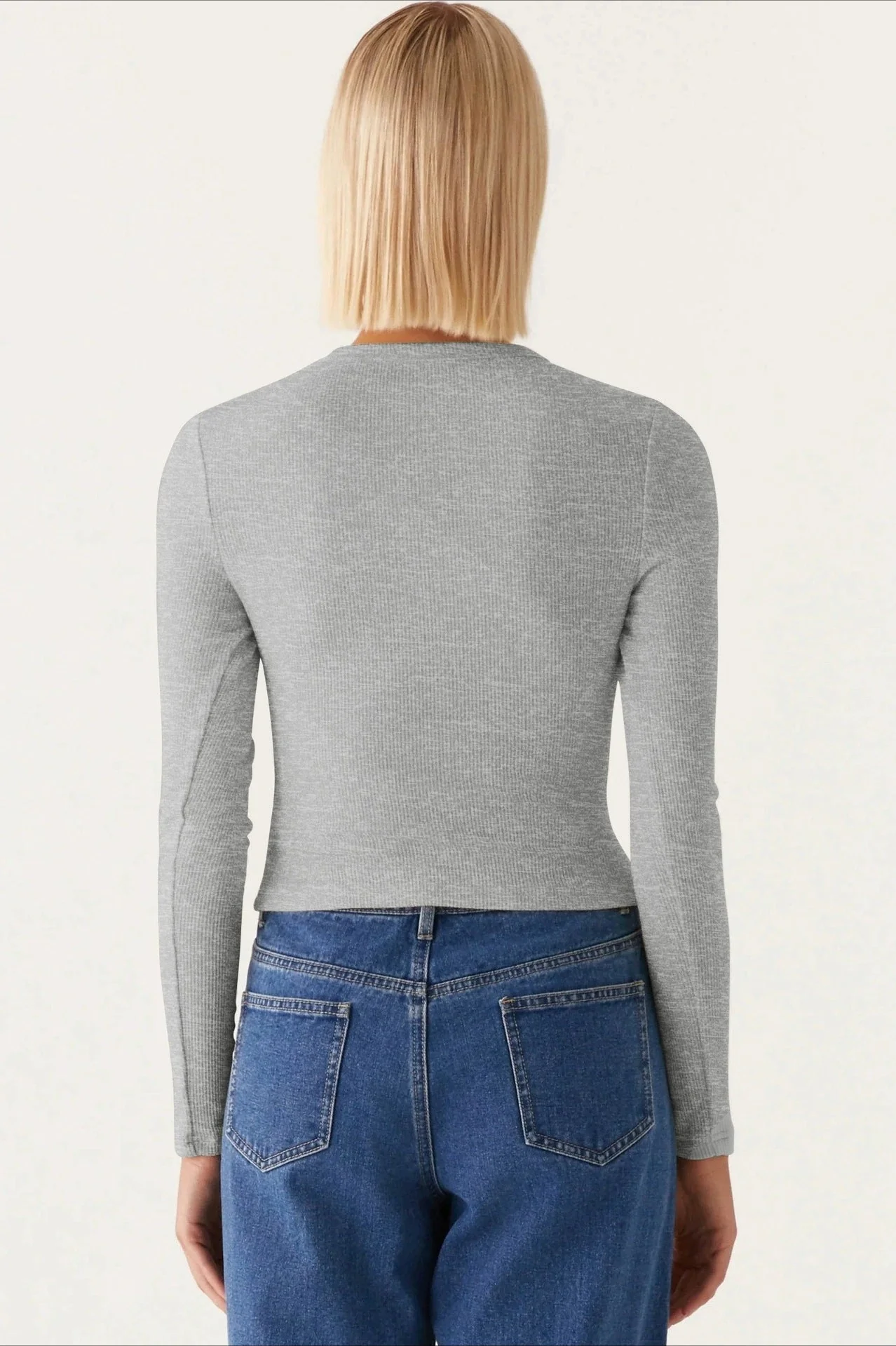 Minimalist Button Cardigan - Image 3