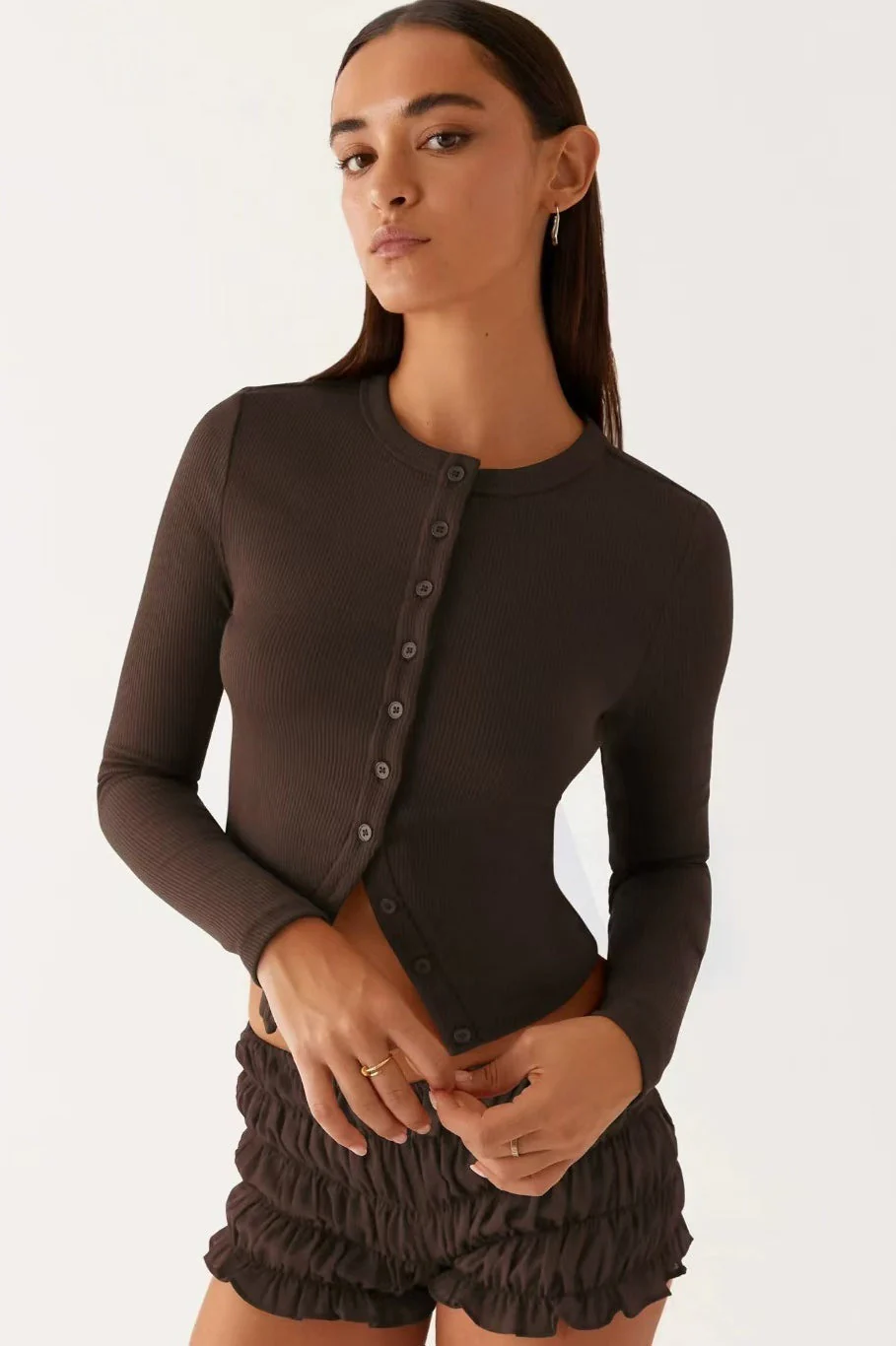Minimalist Button Cardigan - Image 6