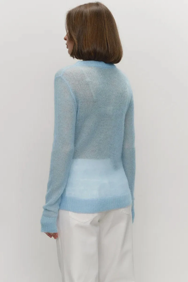 Mohair Round Neck Knit Top - Image 12