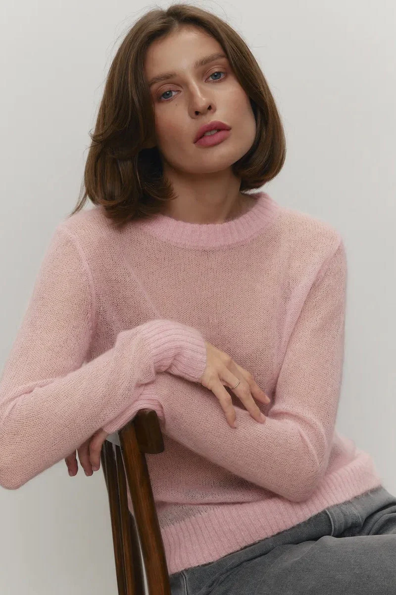 Mohair Round Neck Knit Top - Image 7