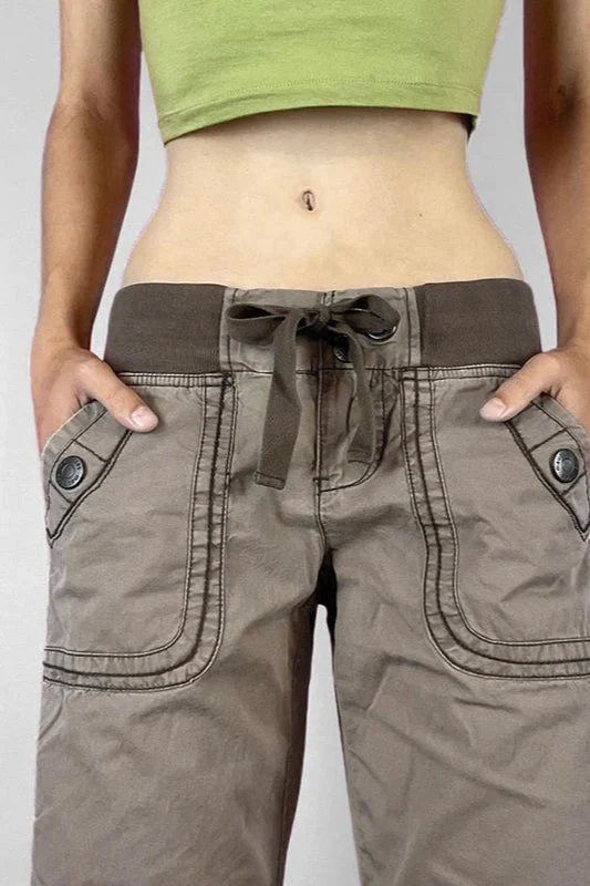 Multi Pocket Low Waist Bootcut Jeans - Image 4