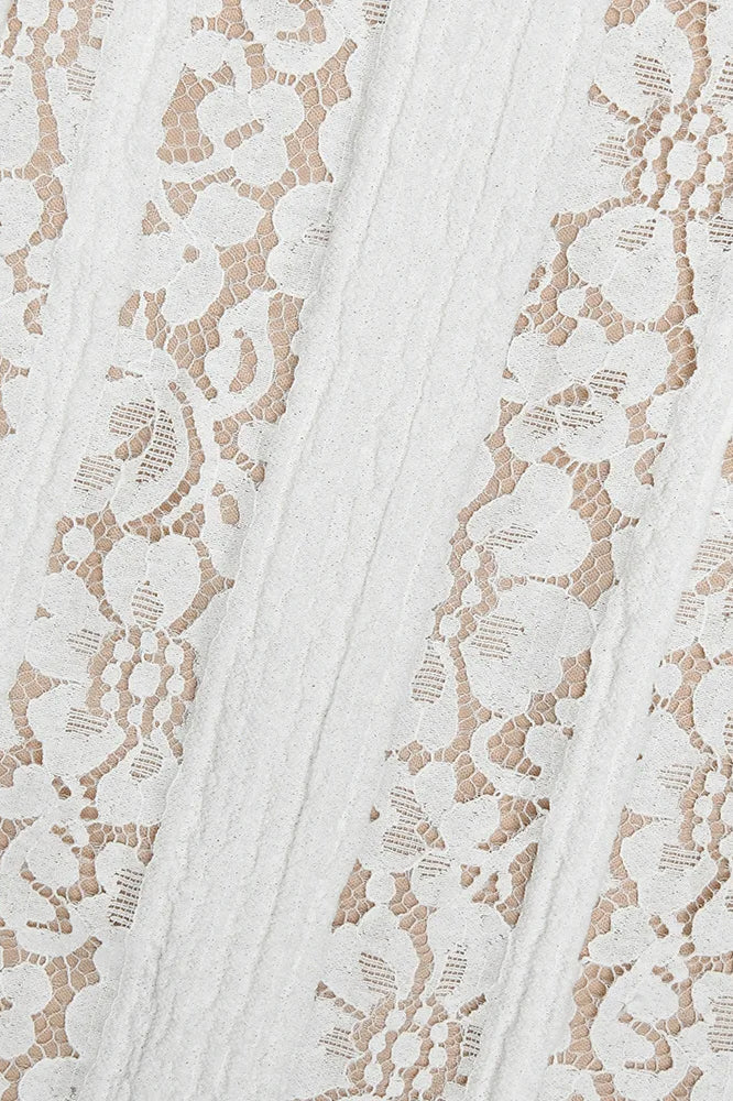 Off-Shoulder Lace Bodycon Boho Dress - Image 6