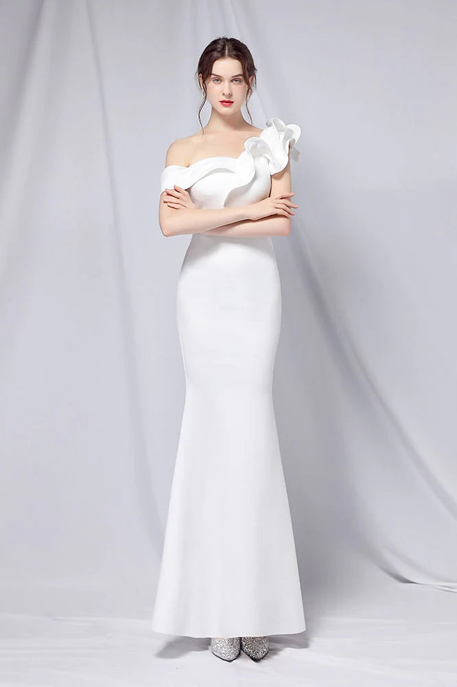Off Shoulder Mermaid Maxi Party Dress - Image 4