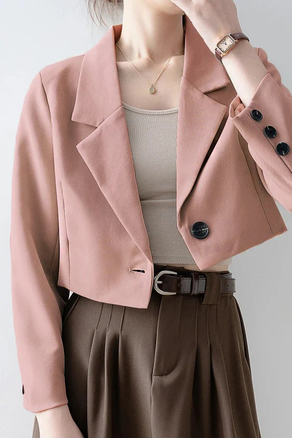 Short Length Relaxed Blazer - Image 3